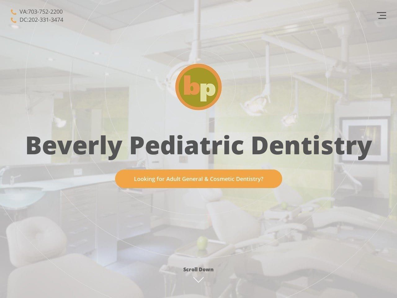 Beverly Pediatric Dentistry Majidi Siamak DDS Website Screenshot from beverlypedo.com