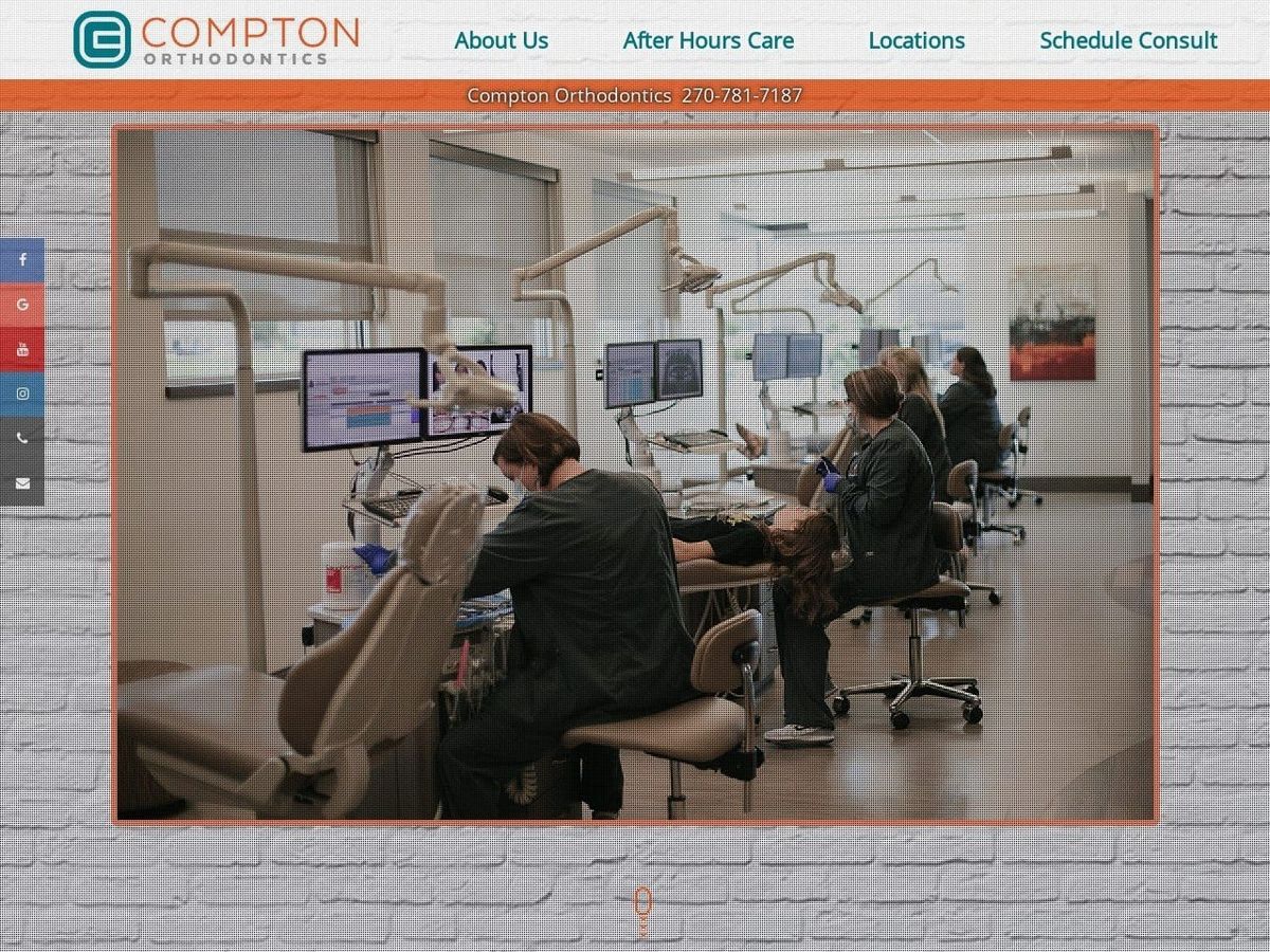 Compton Orthodontics Website Screenshot from bgbraces.com