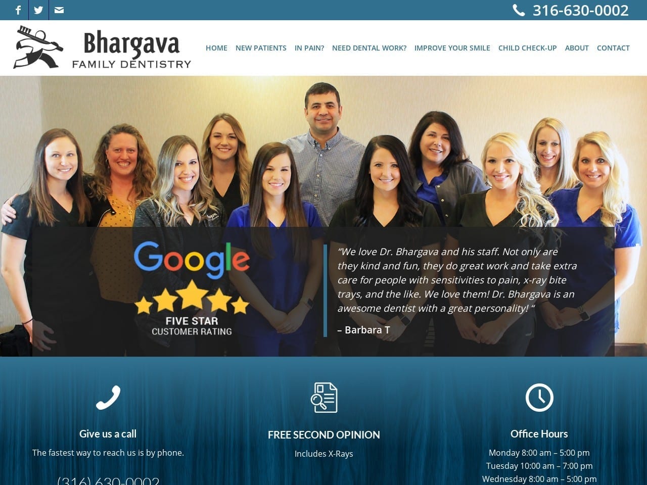 Bhargava Dds Website Screenshot from bhargavadds.com