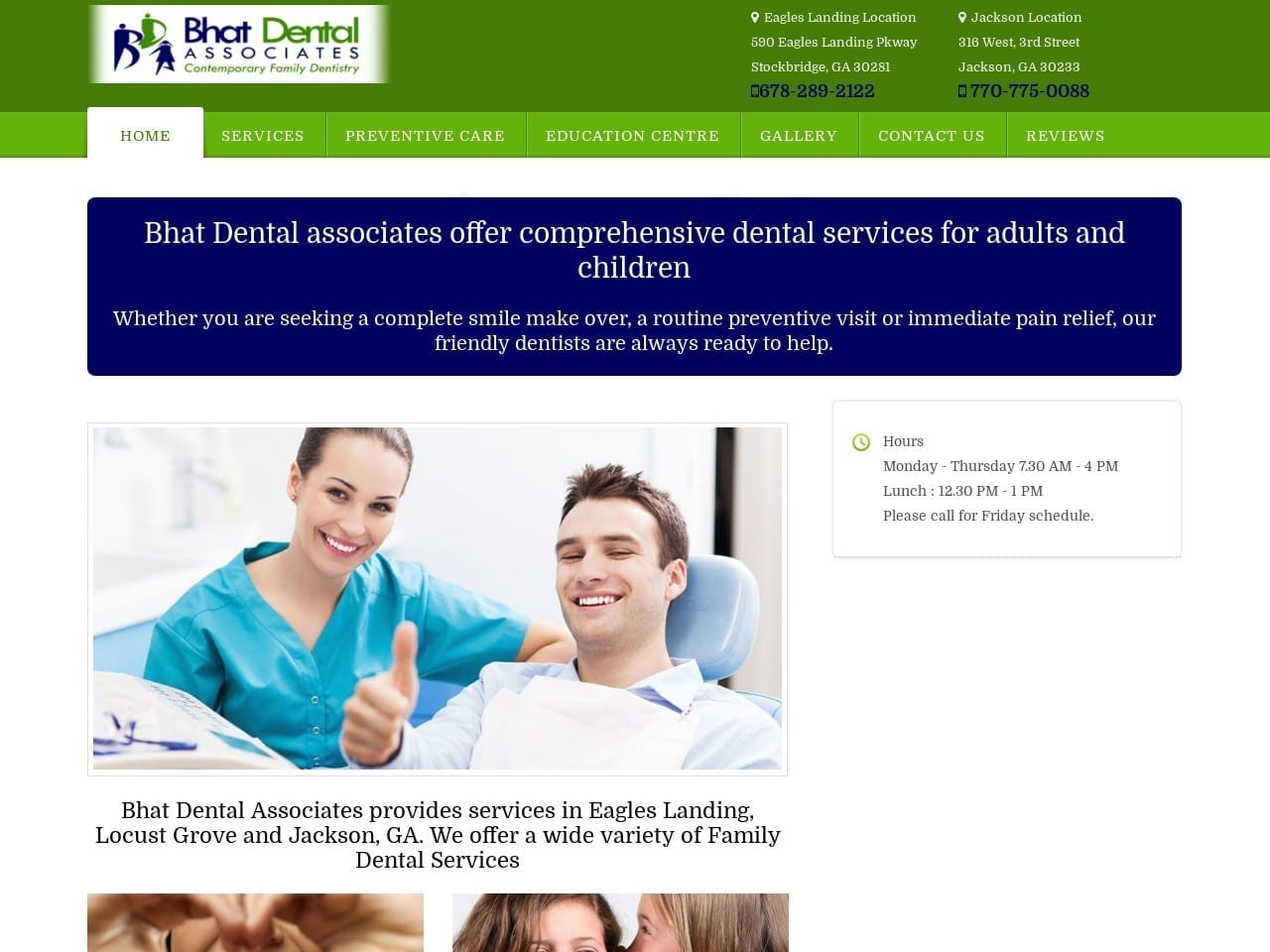 Bhat Dental Associates Hegde Megha S DDS Website Screenshot from bhatdental.com