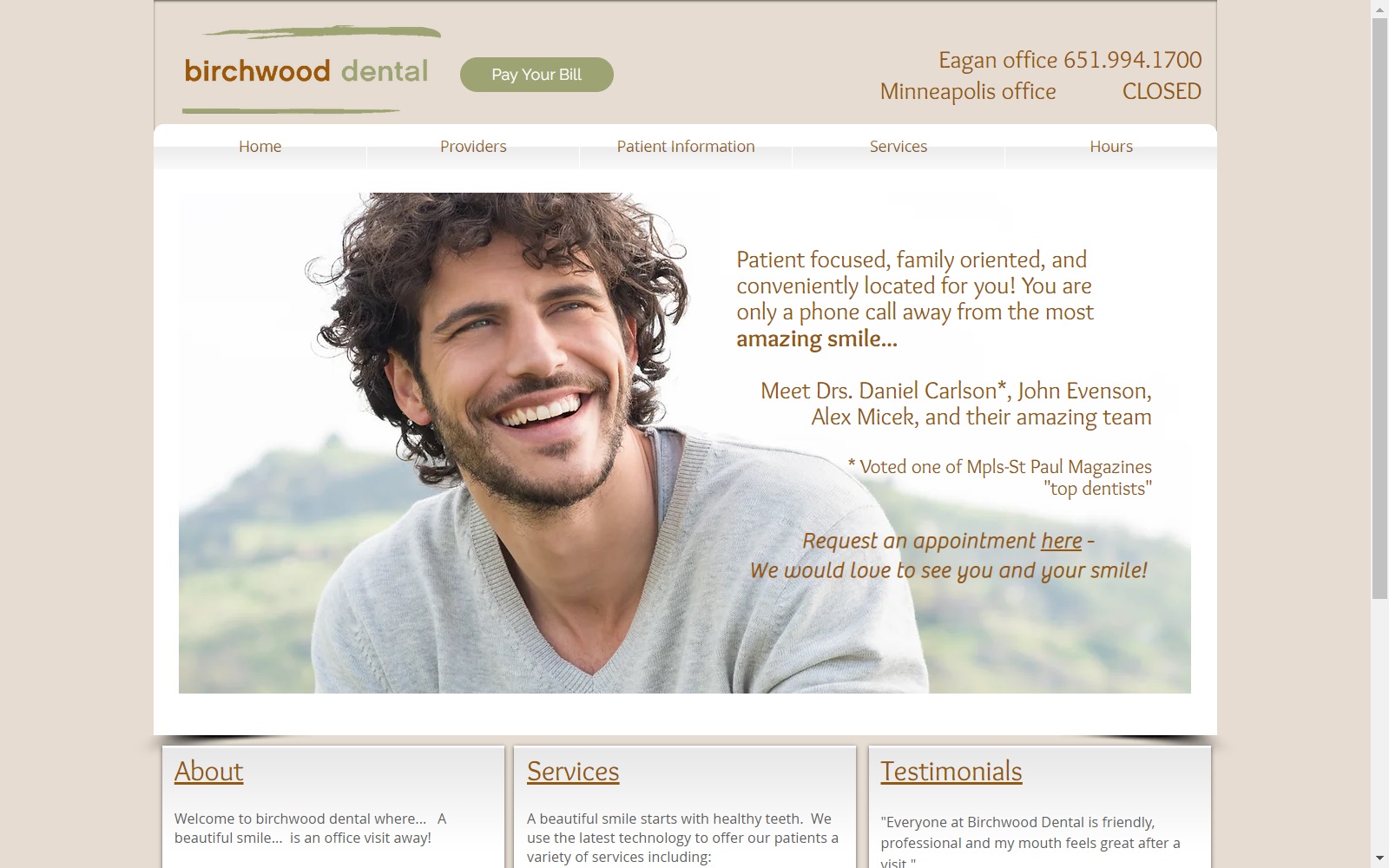 birchwooddental.com screenshot