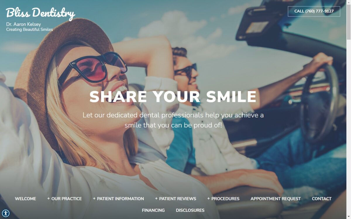 bliss-dentistry.com screenshot