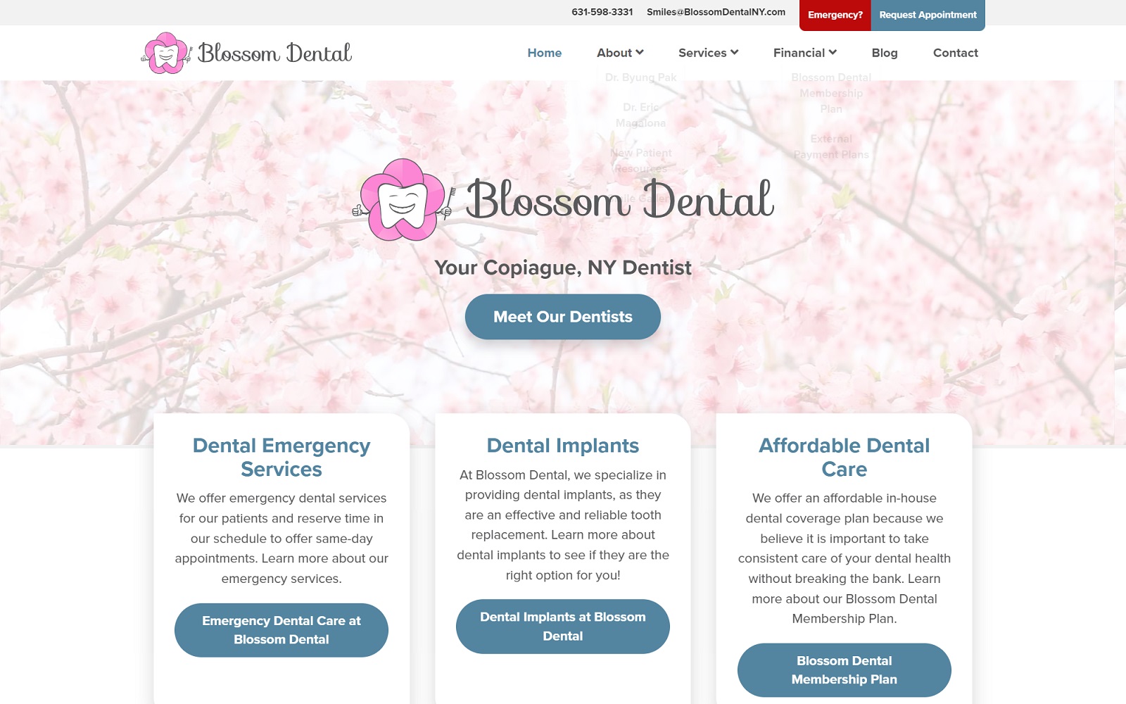 blossomdentalny.com screenshot