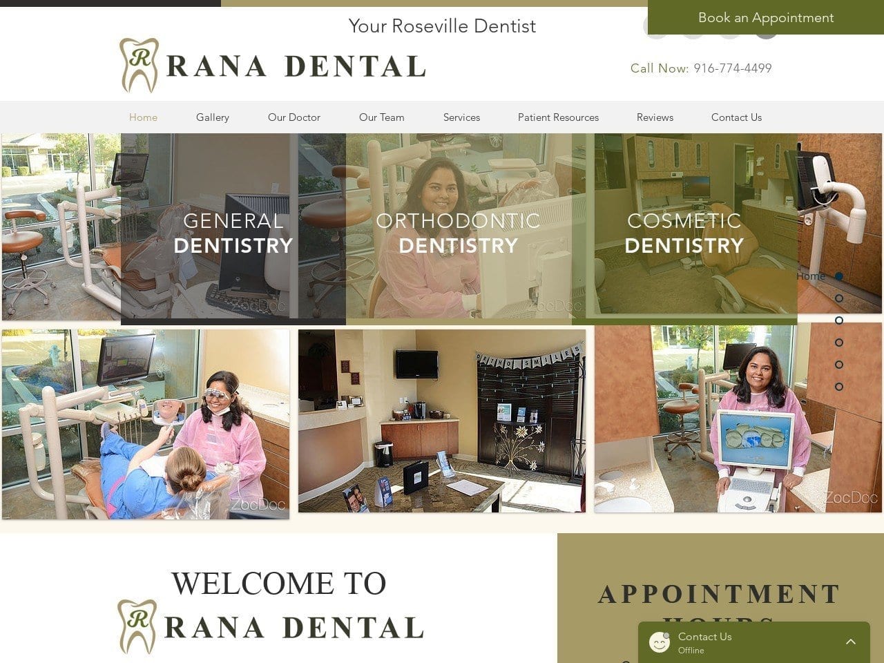 Blue Hill Dental Website Screenshot from bluehilldental.net