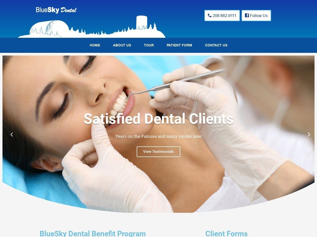 Henry Kevin C DDS Website Screenshot from blueskydentistry.com