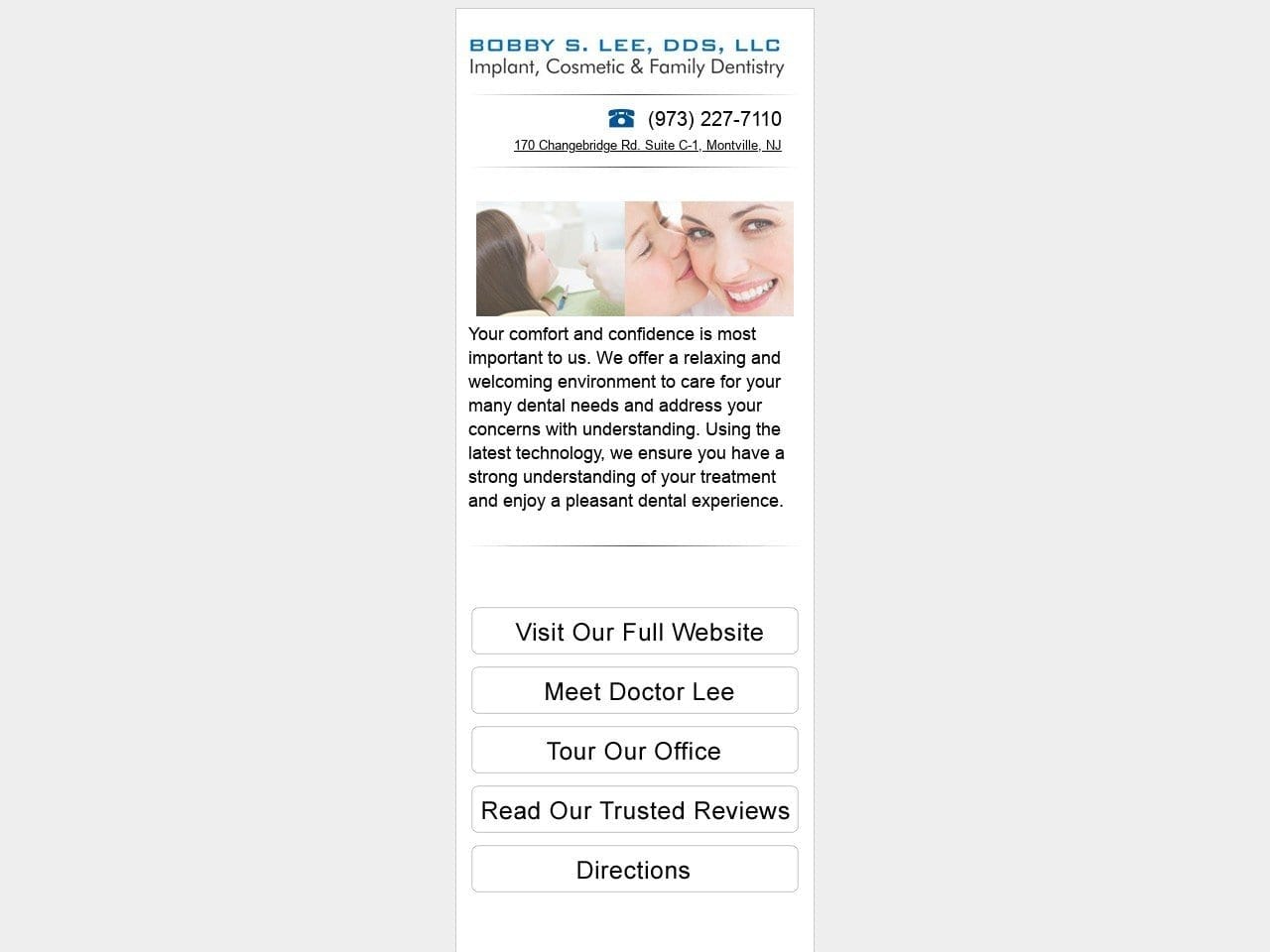 Bobby S. Lee DDS Website Screenshot from bobbyleedds.com