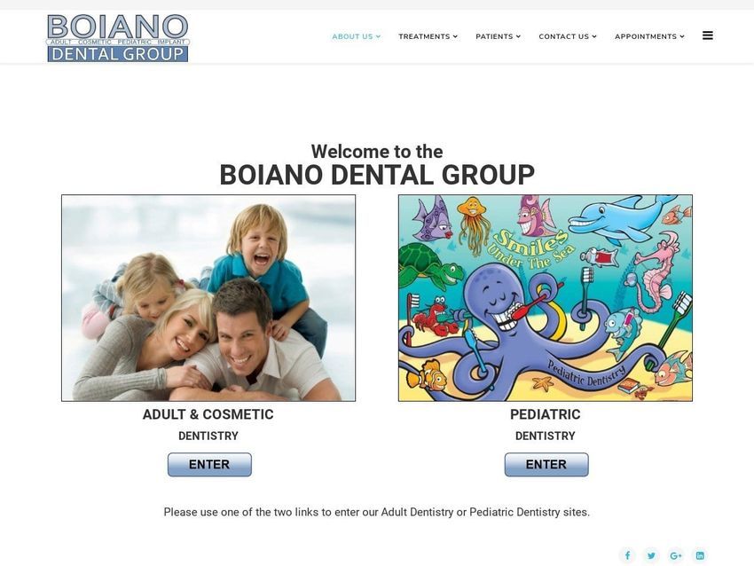 Boiano Dental Website Screenshot from boianodental.com