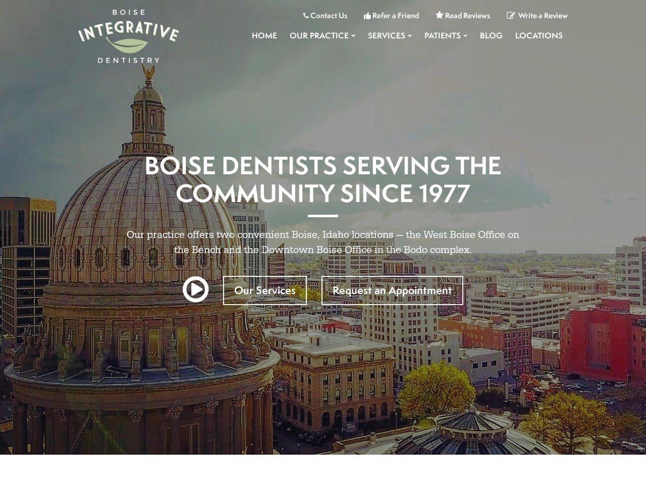 Bay Pointe Dental Bruce Steven M DDS Website Screenshot from boise-dentist.com