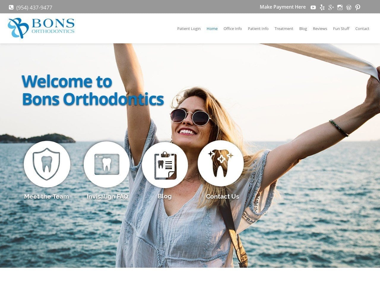 Dr. Brian K. Bons DDS Website Screenshot from bonsortho.com