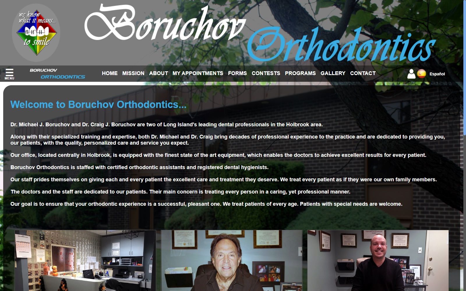 boruchovorthodontics.com screenshot