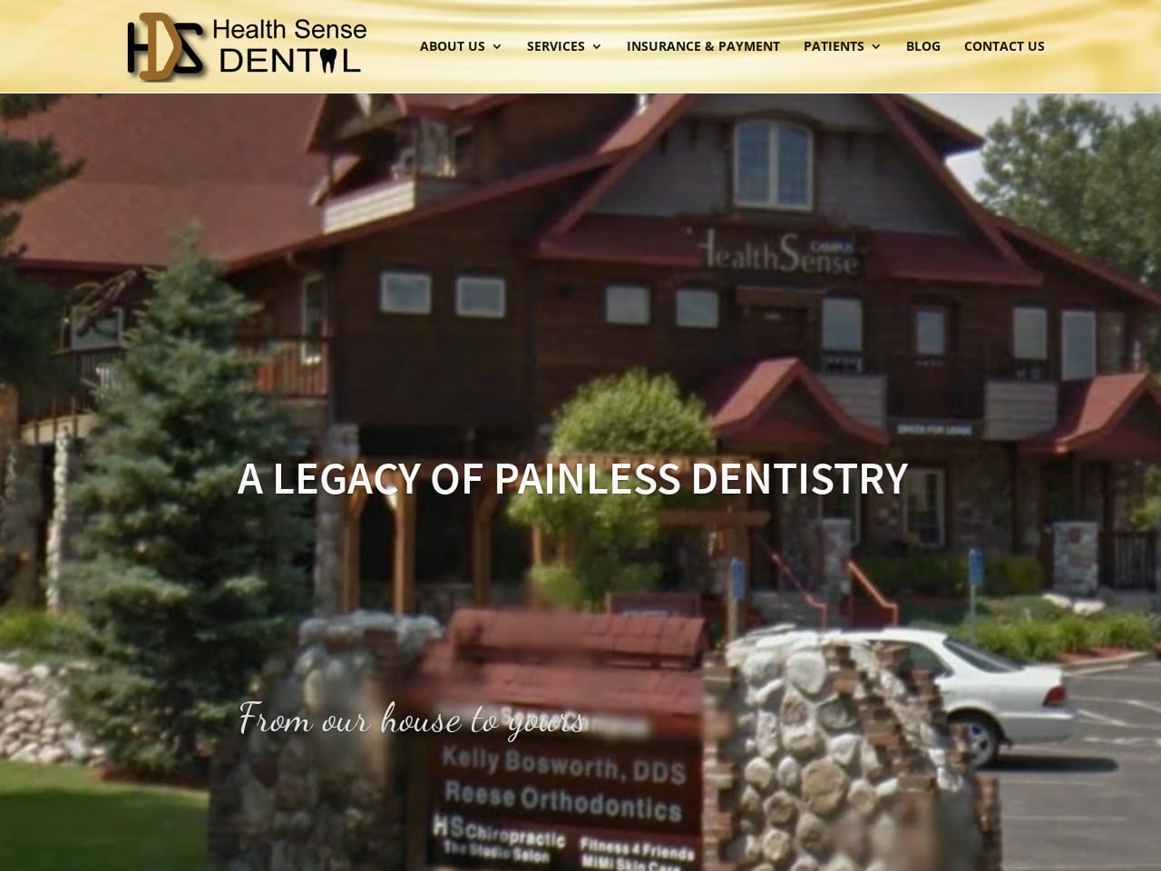 Dr. Kelly B. Bosworth Family Dentist Website Screenshot from bosworthdds.com