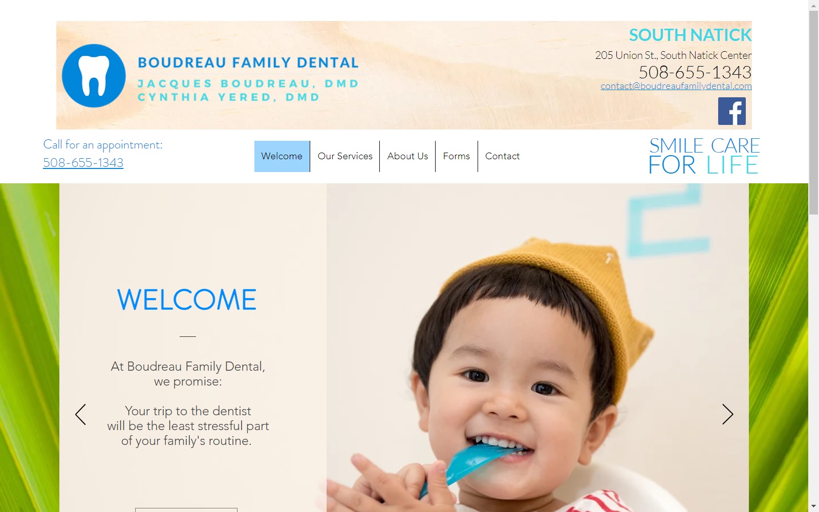 boudreaufamilydental.com screenshot