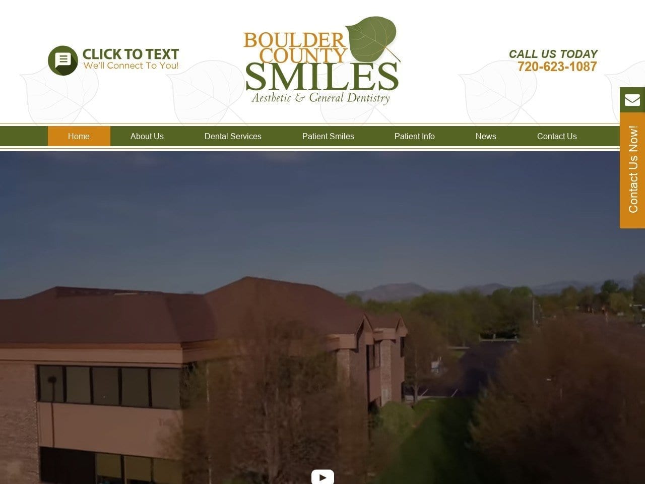 Gordon West Dds Website Screenshot from bouldercountysmiles.com