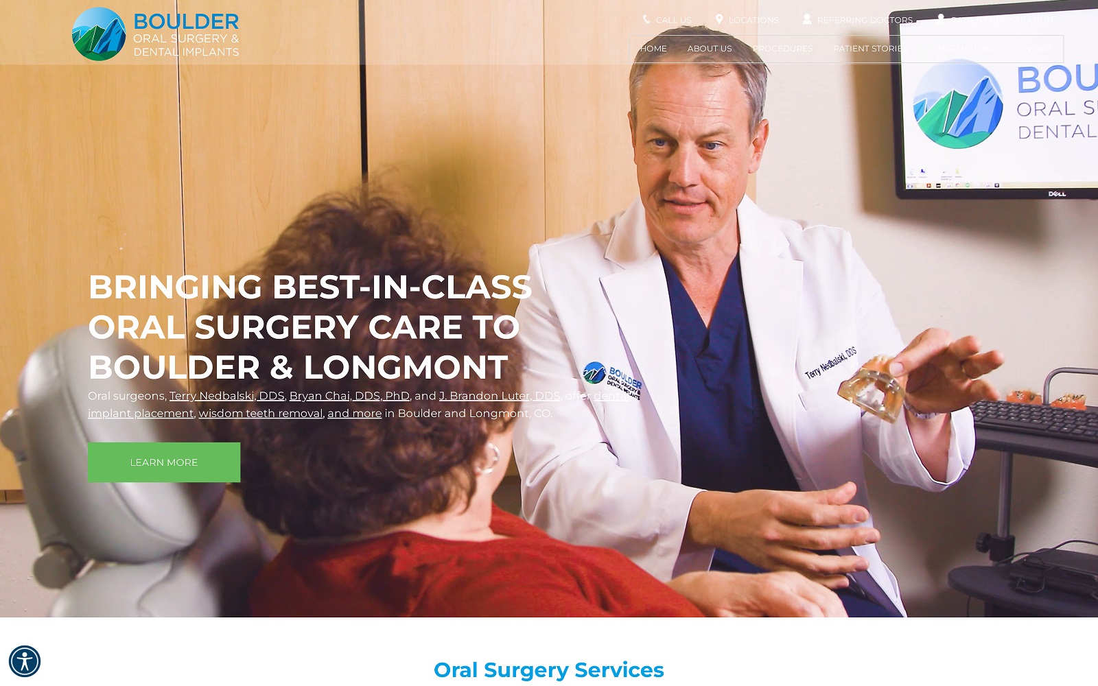 boulderoralsurgery.com screenshot