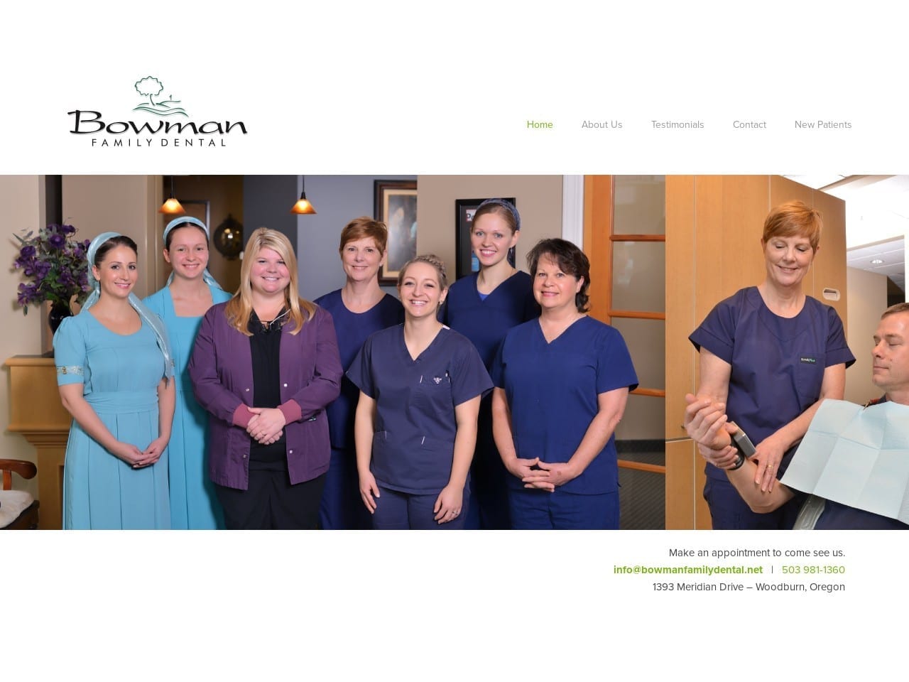 Bowman Family Dental Bowman Mary Beth DDS Website Screenshot from bowmanfamilydental.net