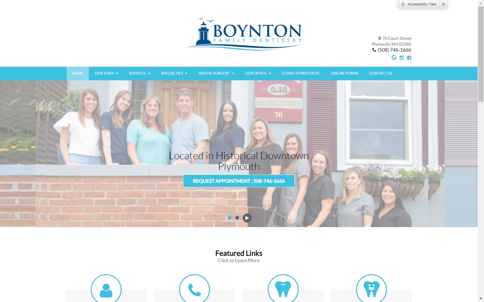 boyntonfamilydentistry.com screenshot