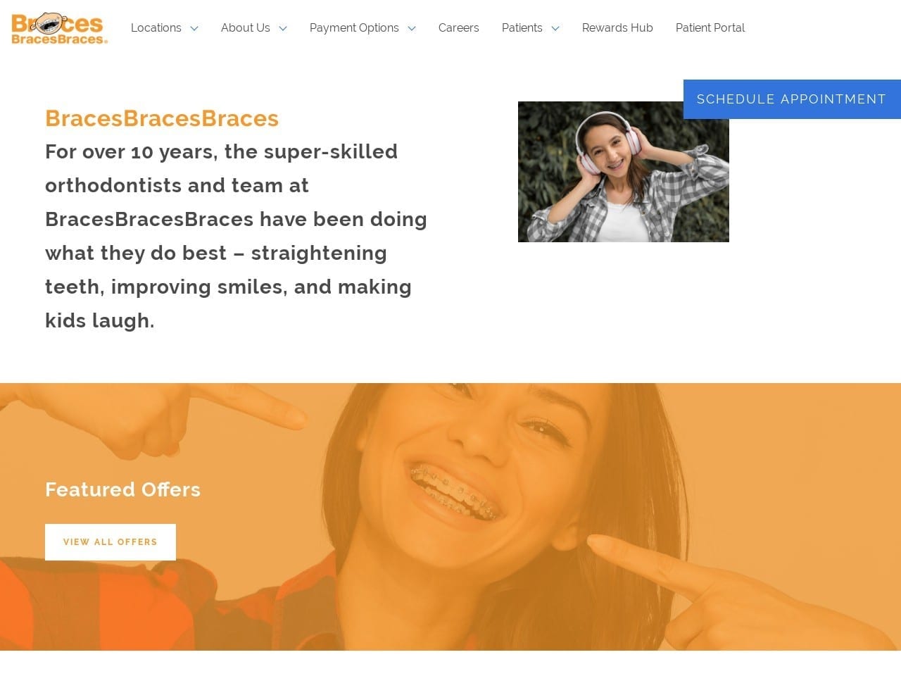 BracesBracesBraces Crestwood Website Screenshot from bracesbracesbraces.com