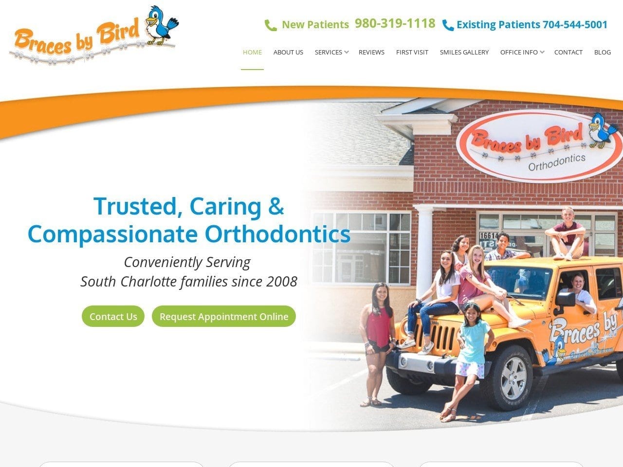 Braces by Bird Website Screenshot from bracesbybird.com