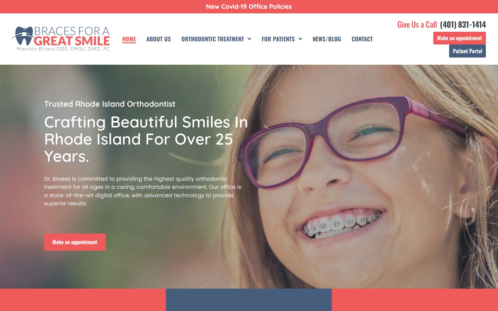 bracesforagreatsmile.com screenshot