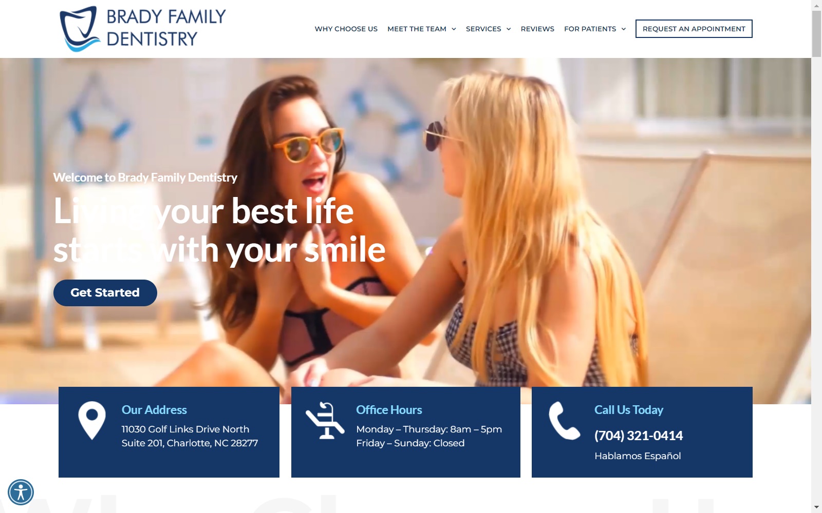 bradyfamilydentistry.com screenshot