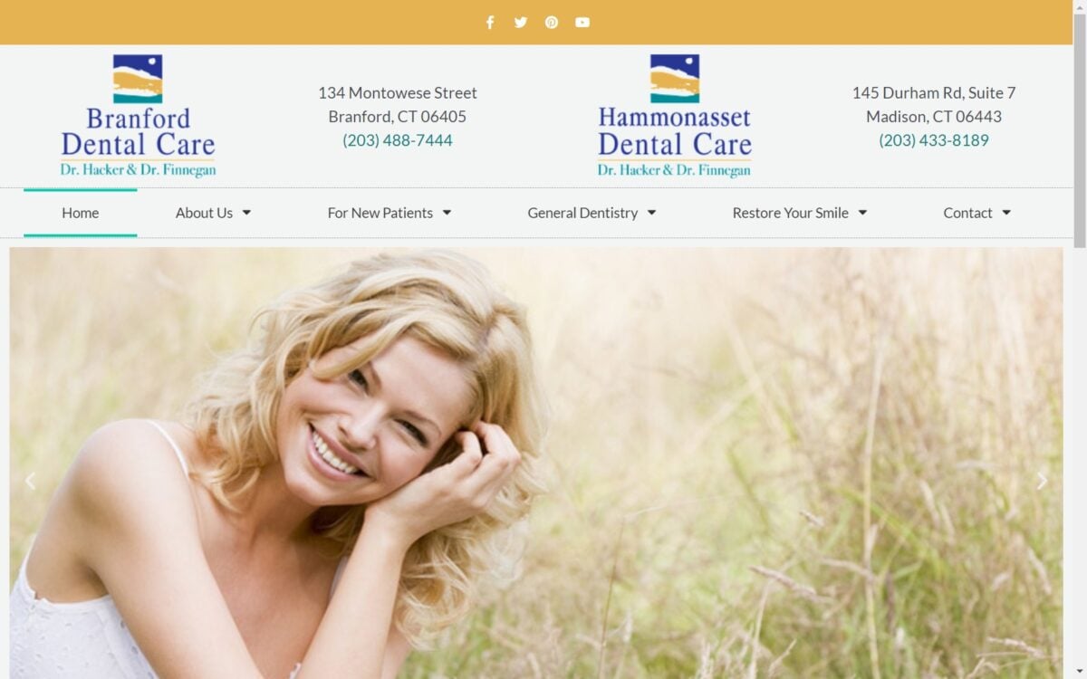 branforddentalcare.com screenshot