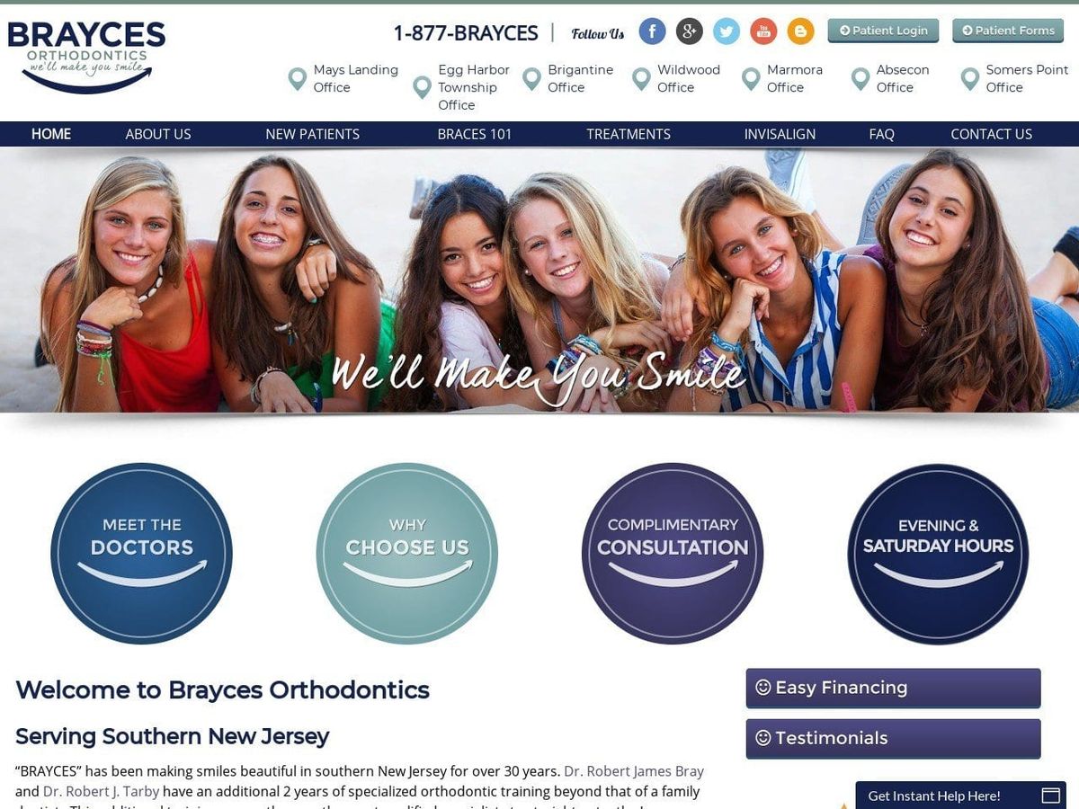 Brayces Website Screenshot from brayces.com