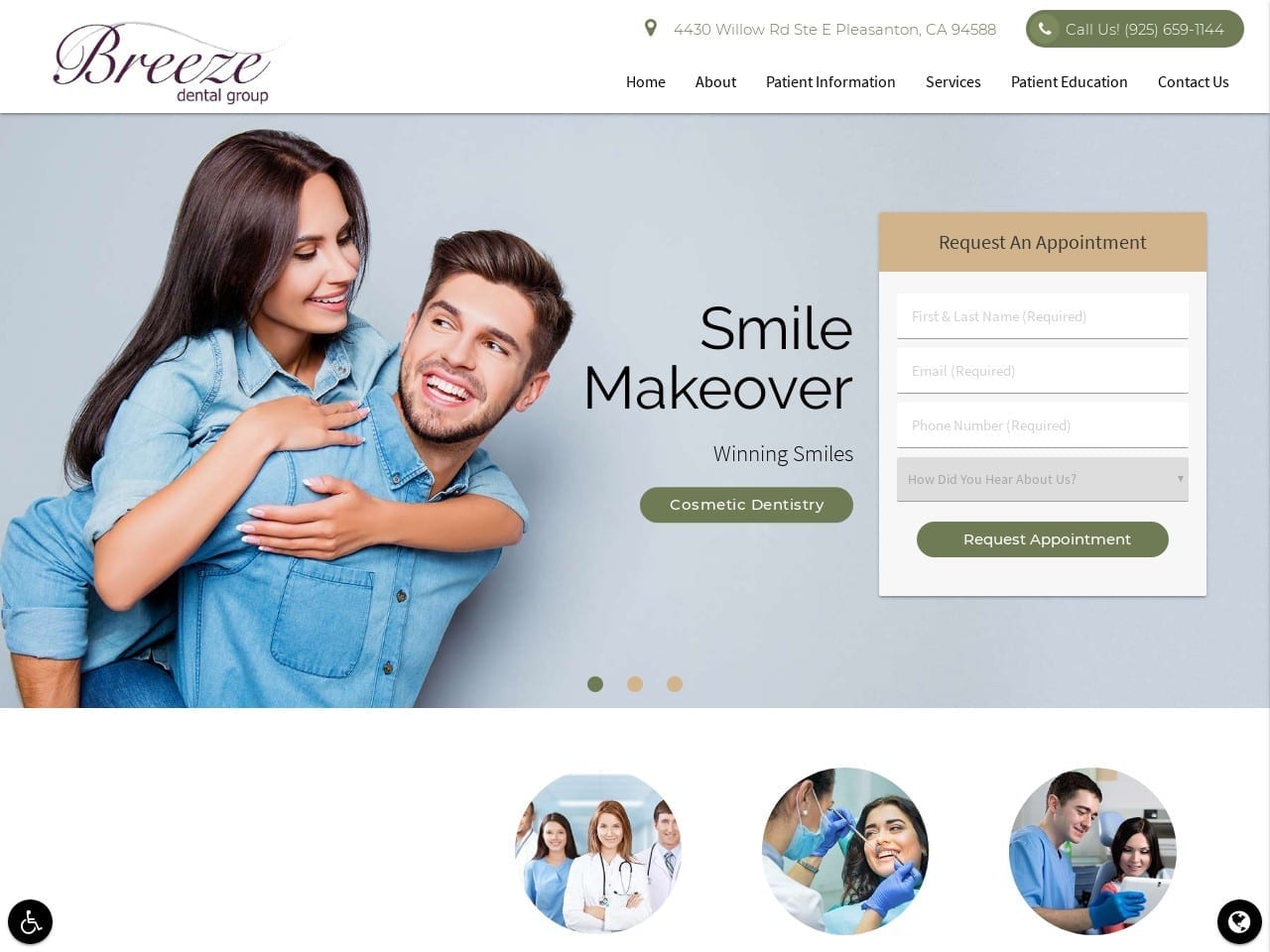 Breeze Dental  Group Website Screenshot from breezedentalgroup.com