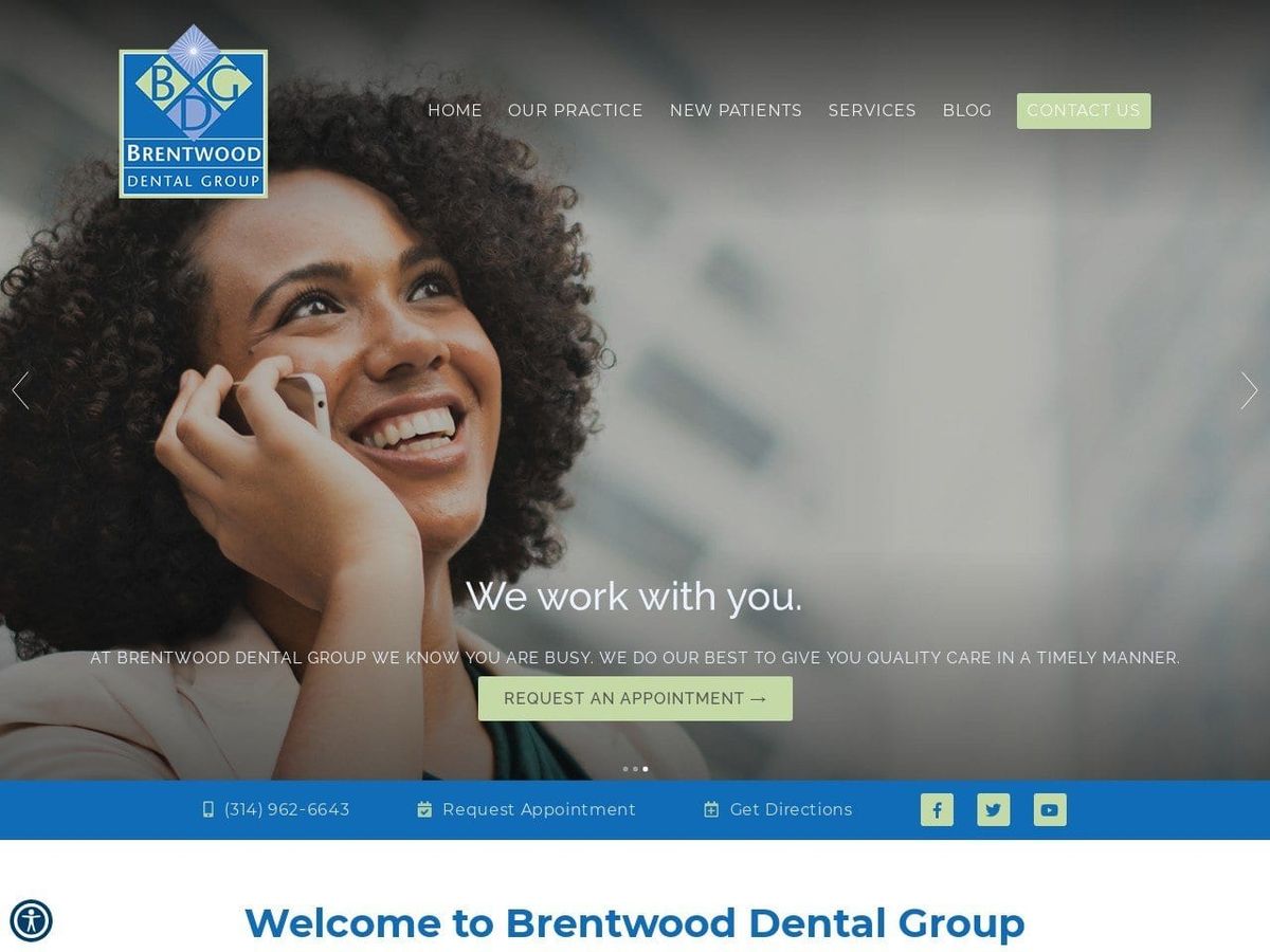 Brentwood Dental Group Faddis Michael J DDS Website Screenshot from brentwooddentalgroup.net