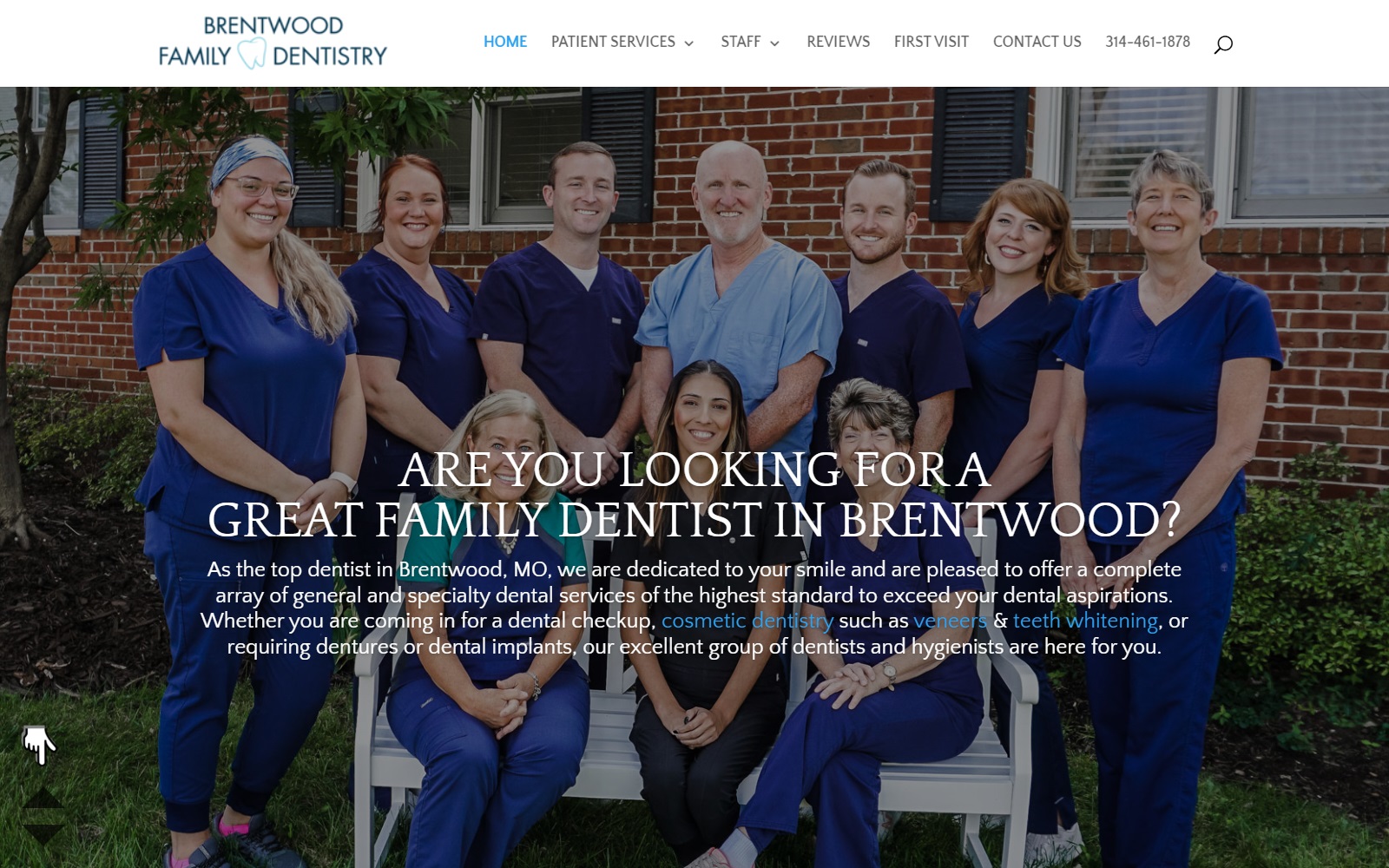 brentwoodfamilydentistry.net screenshot