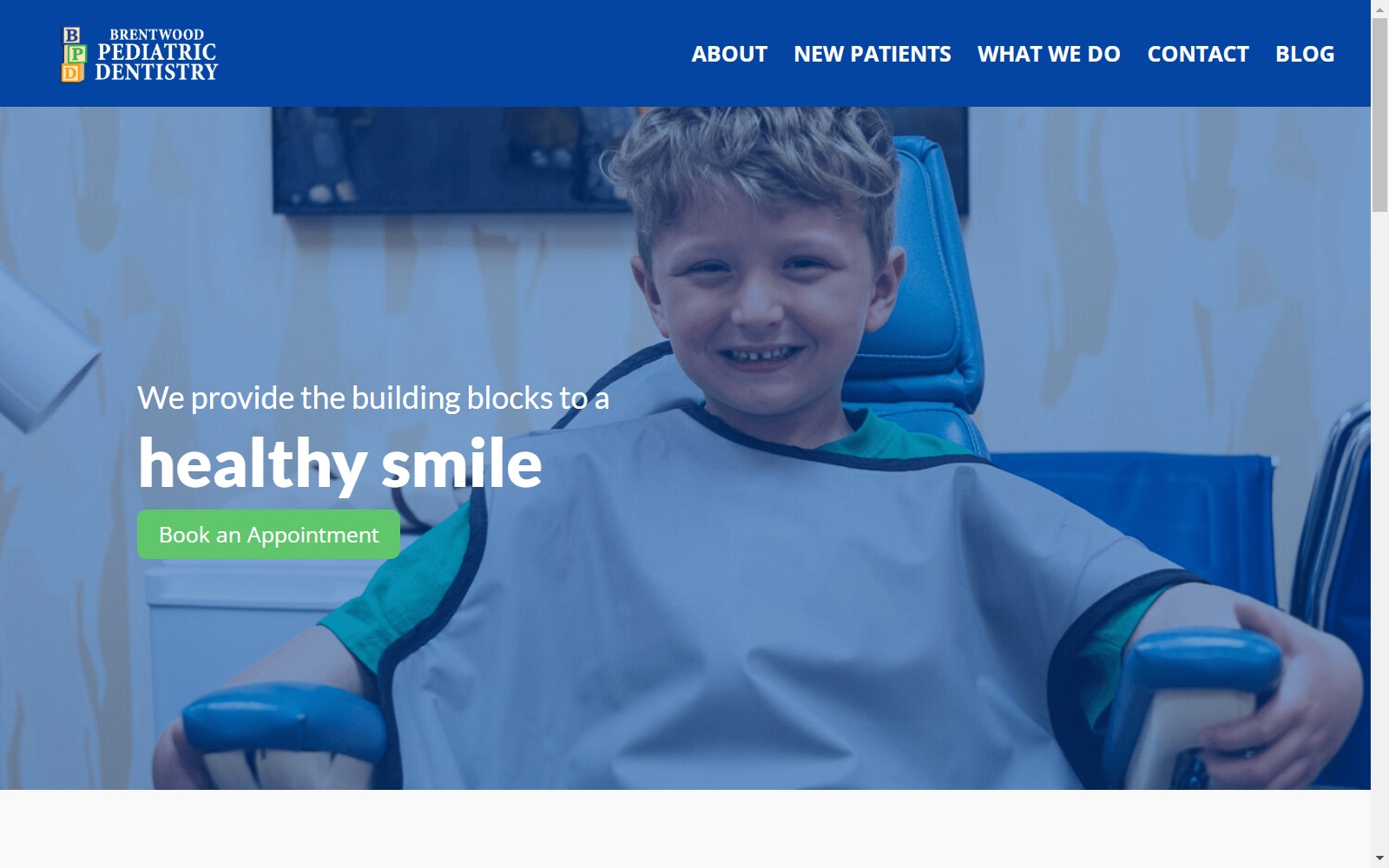 brentwoodpediatricdentistry.com screenshot