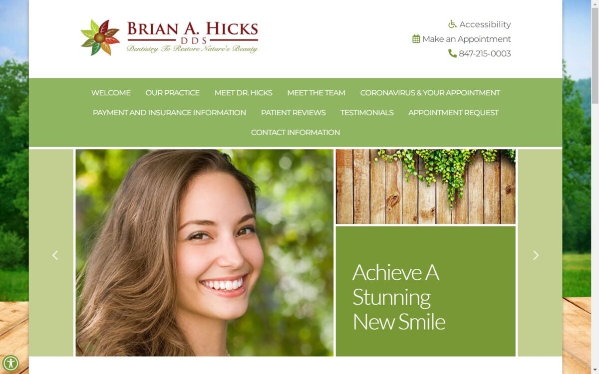 brianhicksdental.com screenshot