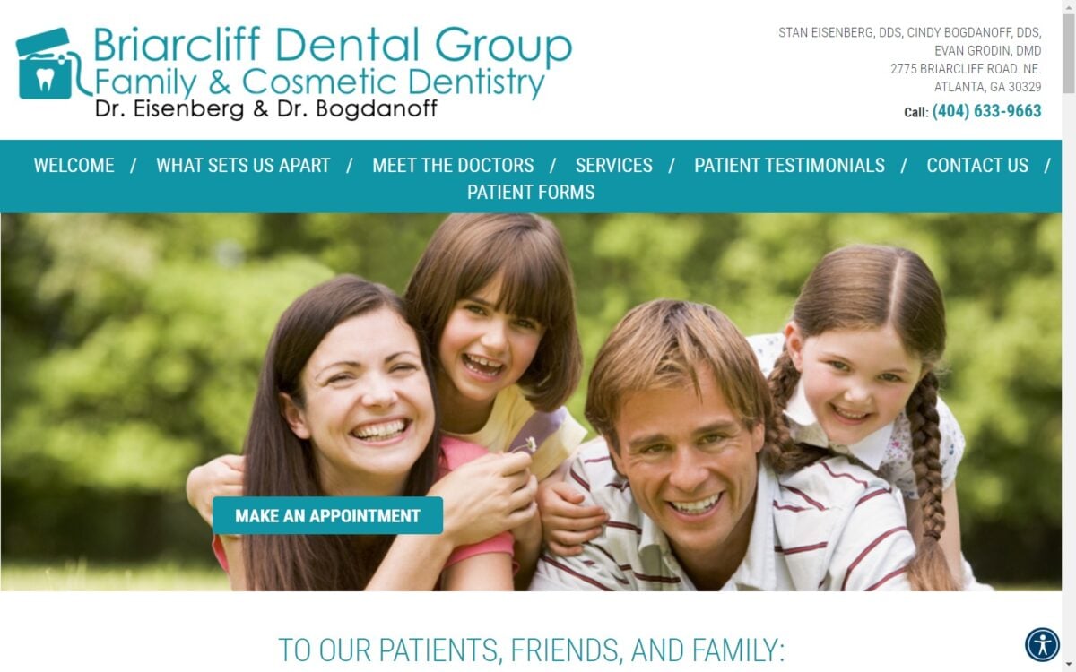 briarcliffdentalgroup.com screenshot