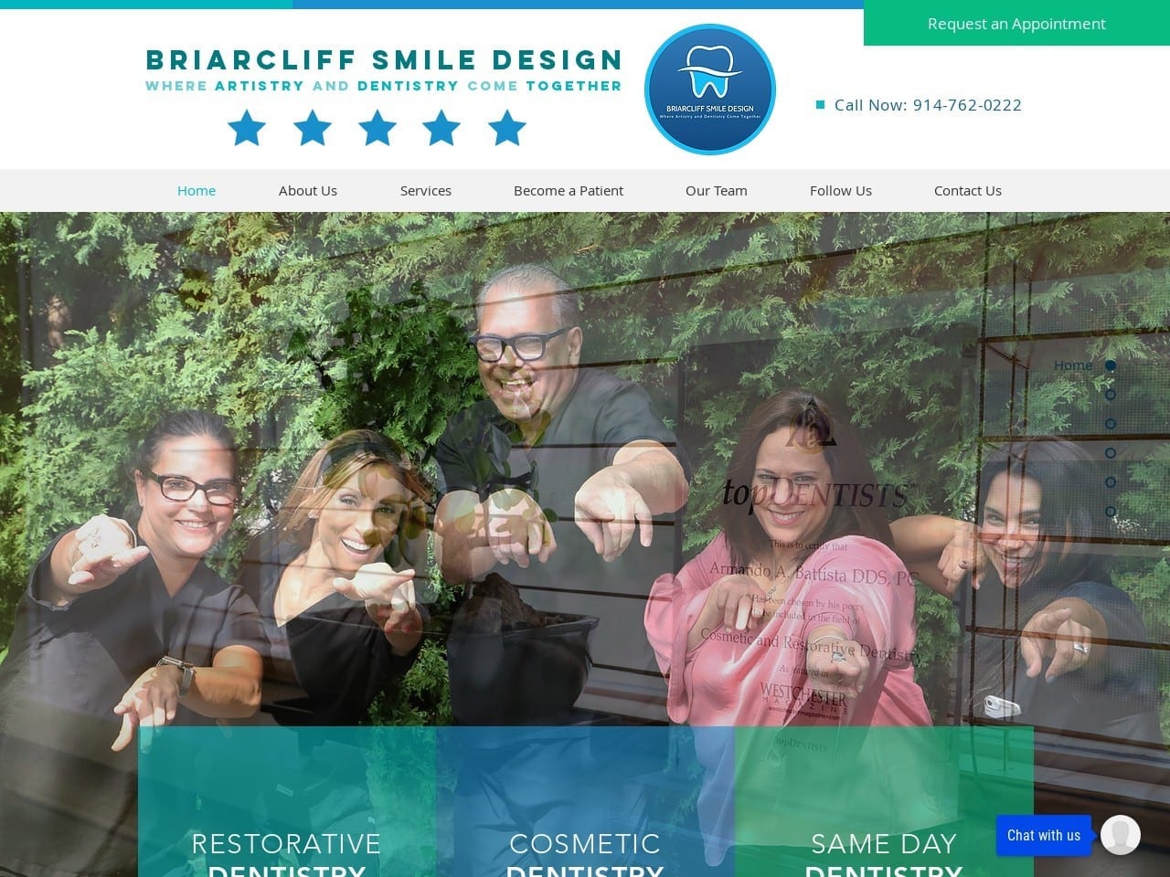 Armando A. Battista DDS PC Website Screenshot from briarcliffsmiledesign.com