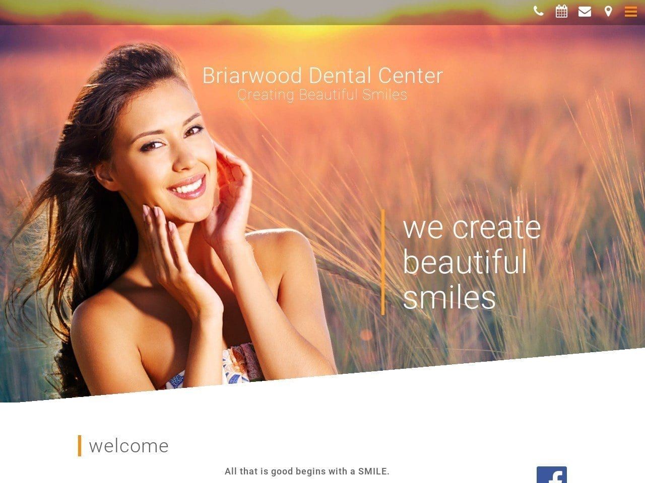 Briarwood Dental Center Website Screenshot from briarwooddentalcenter.com
