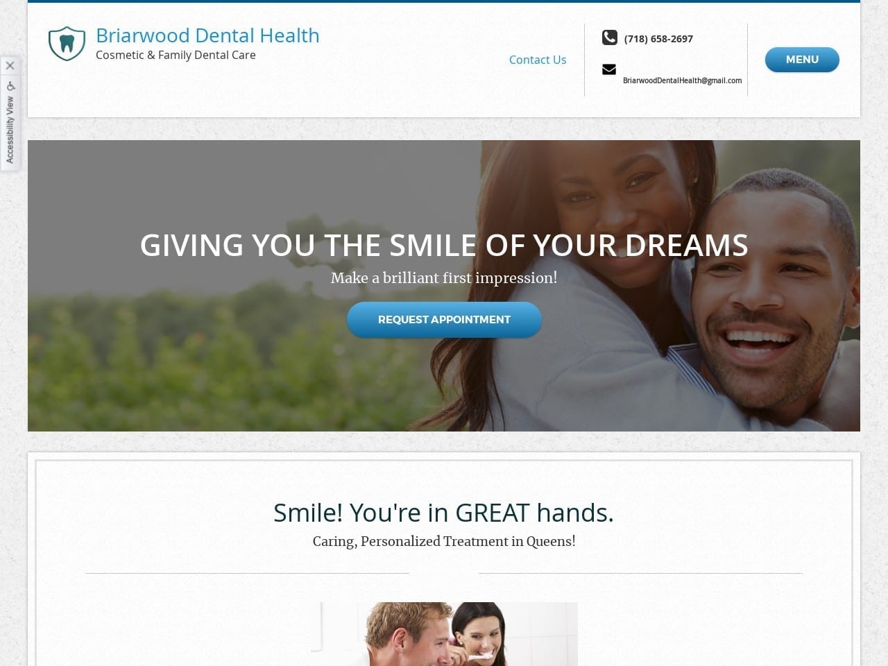 Dr. Adam Lighter DDS Website Screenshot from briarwooddentalhealth.com