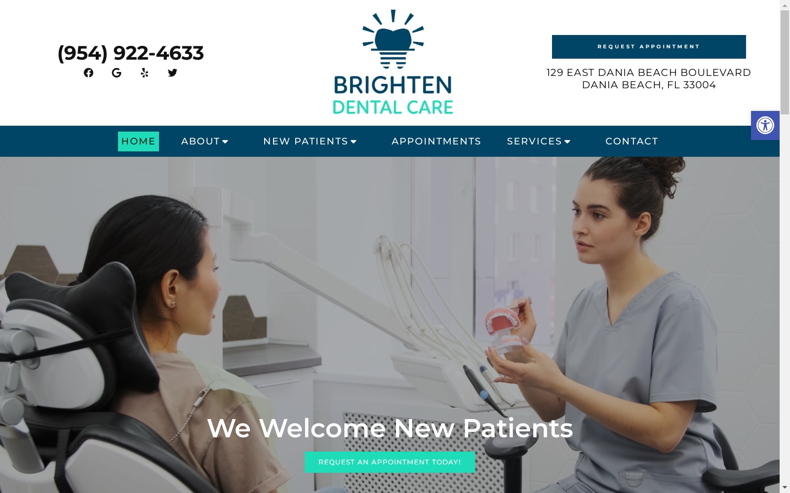 brightendentalcare.com screenshot