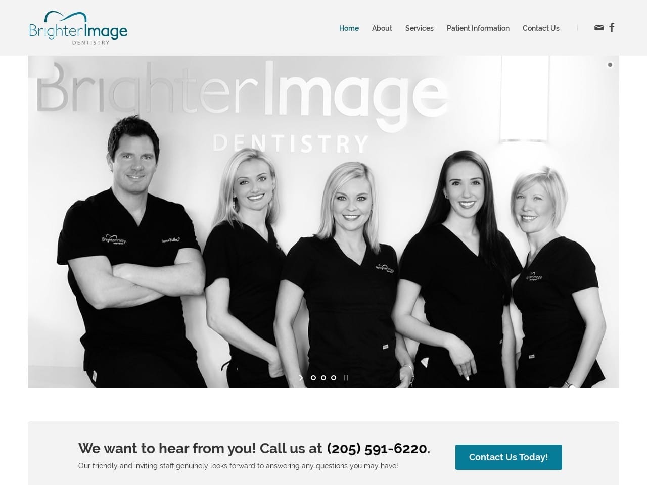 Montclair Dental Center Website Screenshot from brighterimagedentistry.com