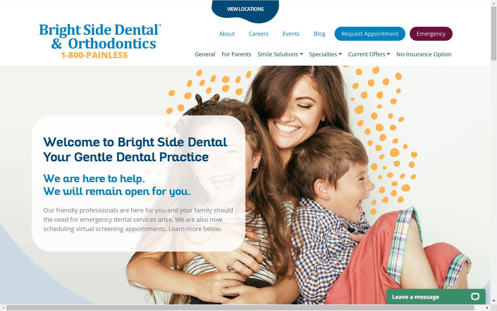 brightsidedental.com screenshot