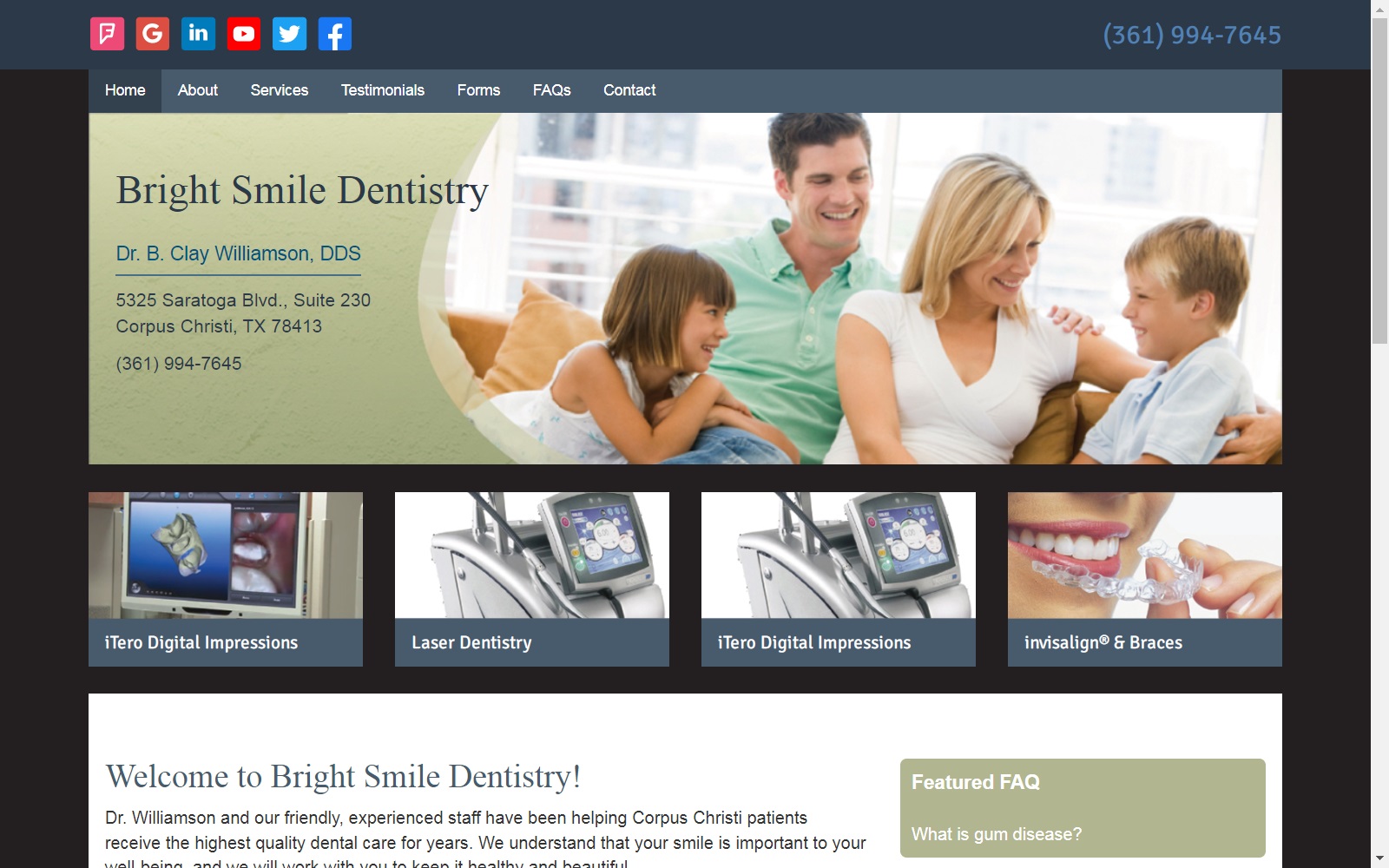 brightsmiledentistry.com screenshot