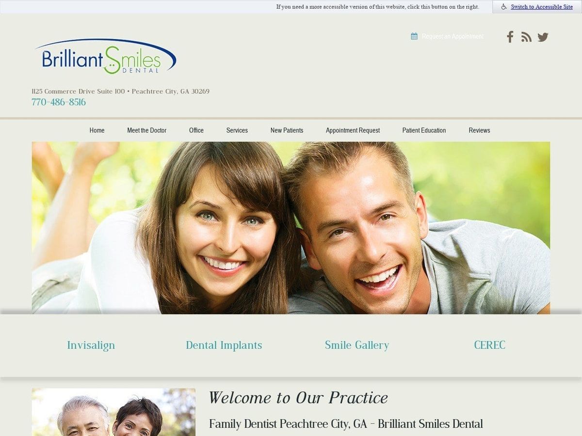 Brilliant Smiles Dental Website Screenshot from brilliantsmilesdental.net