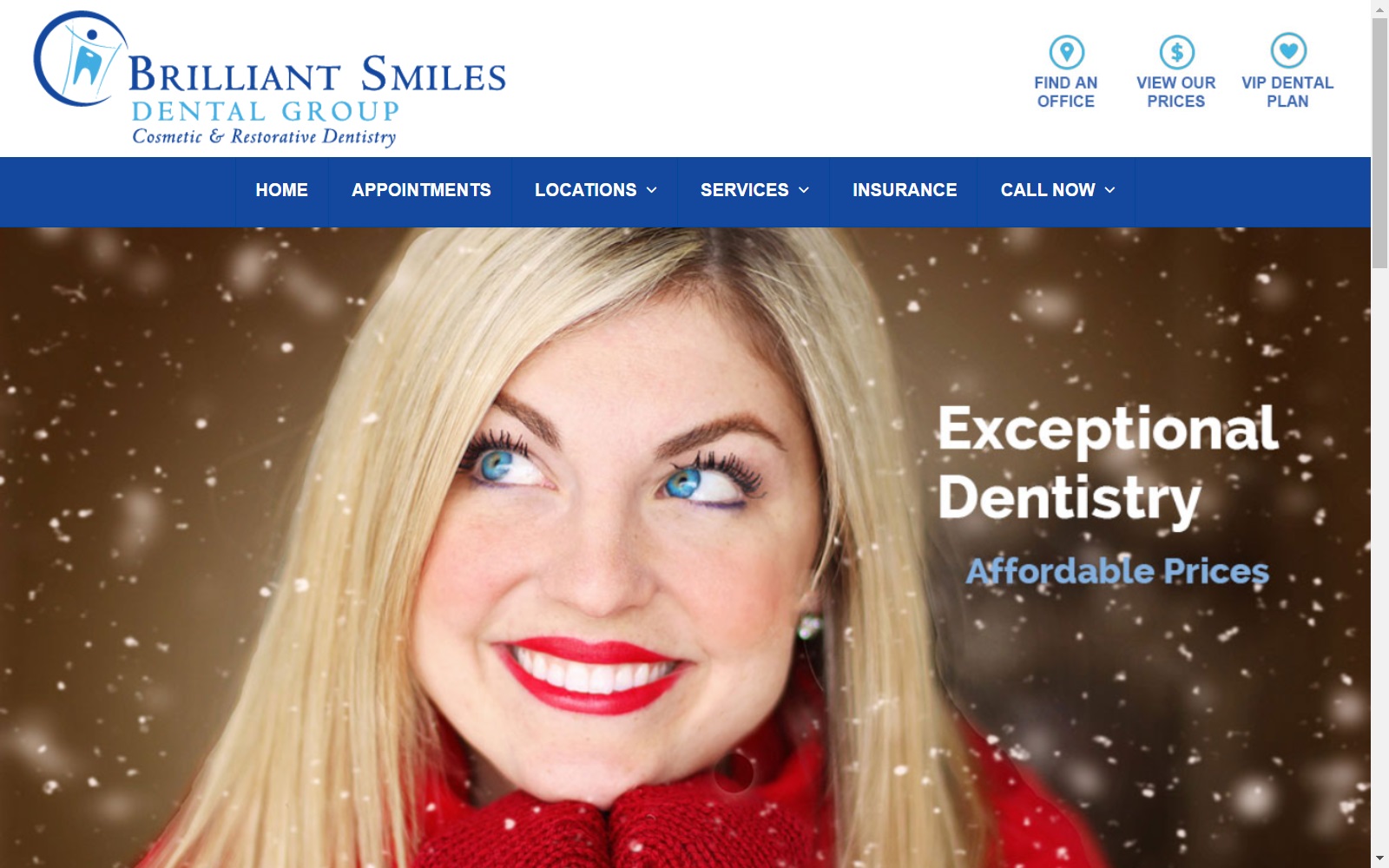 brilliantsmilesdentalgroup.com screenshot