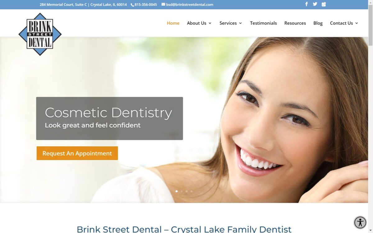 brinkstreetdental.com screenshot