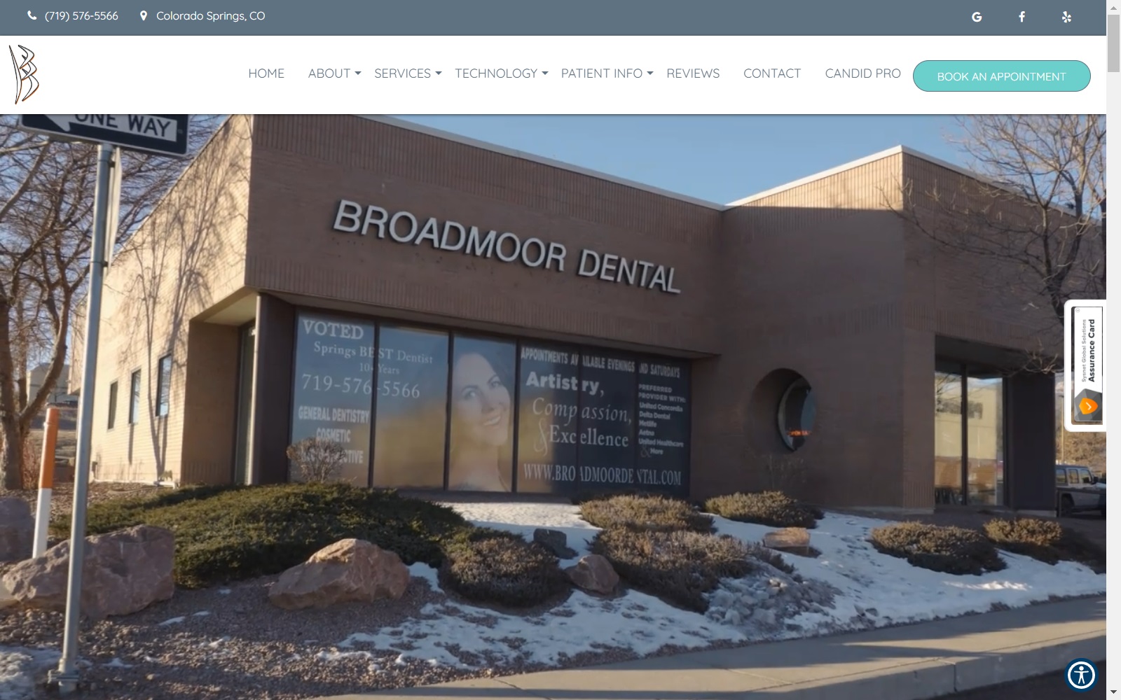 broadmoordental.com screenshot