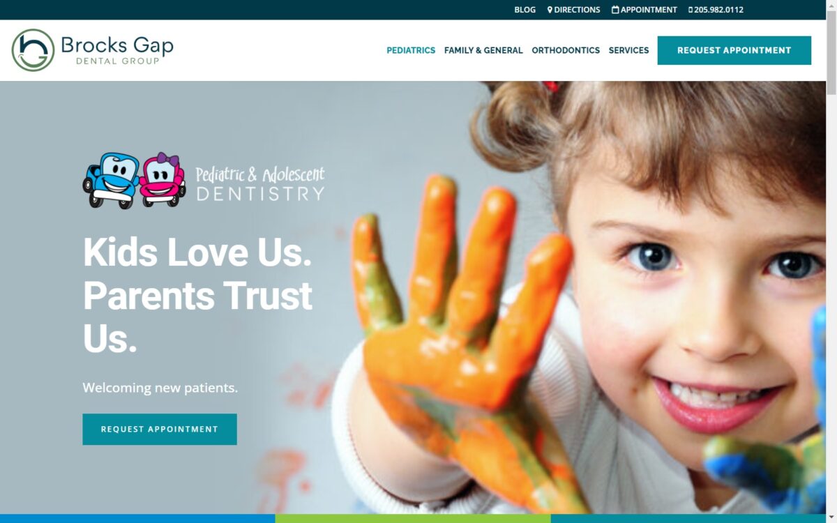 brocksgapdentalgroup.com_pediatric-adolescent-dentistry screenshot