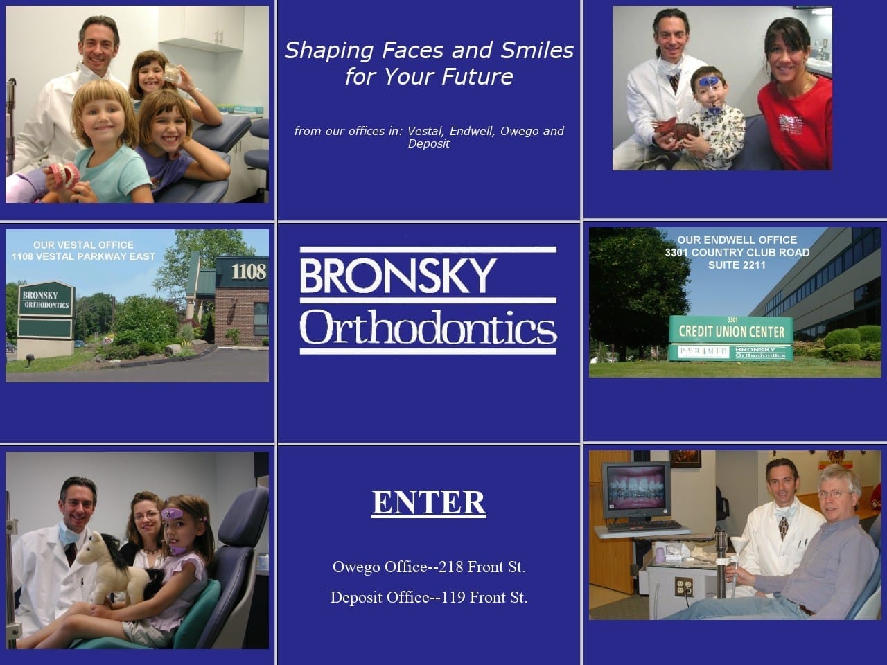 Bronsky Website Screenshot from bronsky-orthodontics.com