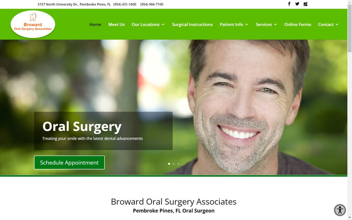 browardoralsurgery.net screenshot