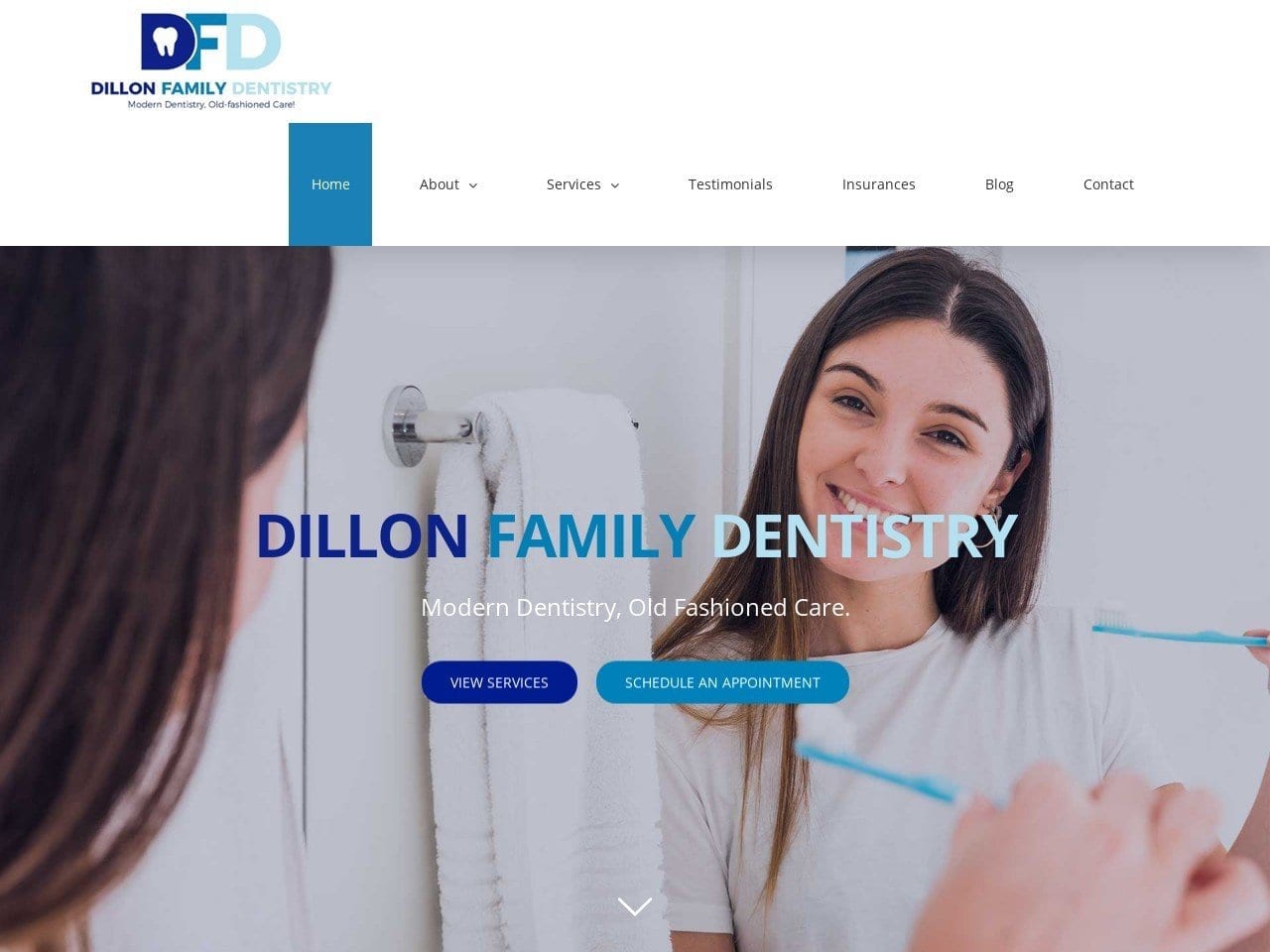 Dillon Family Dentistry Rothweiler Linda A DDS Website Screenshot from brynmawrdentalcare.com