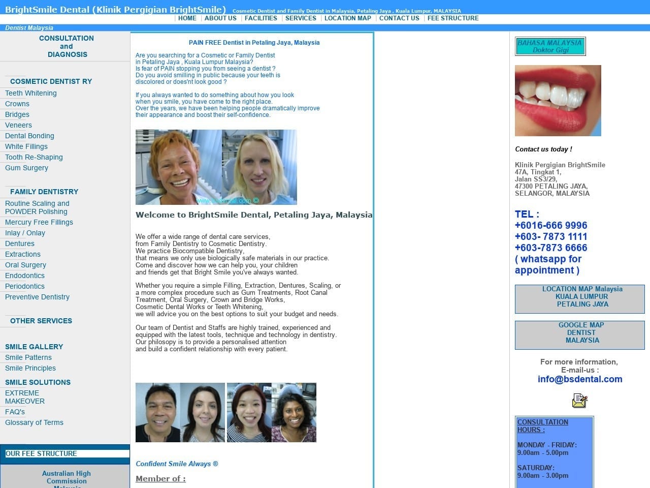 Bs Dental Website Screenshot from bsdental.com