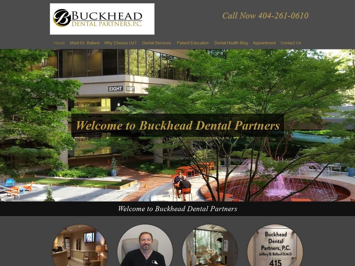 Ballard Dr. Jeff Website Screenshot from buckheaddentalpartners.com