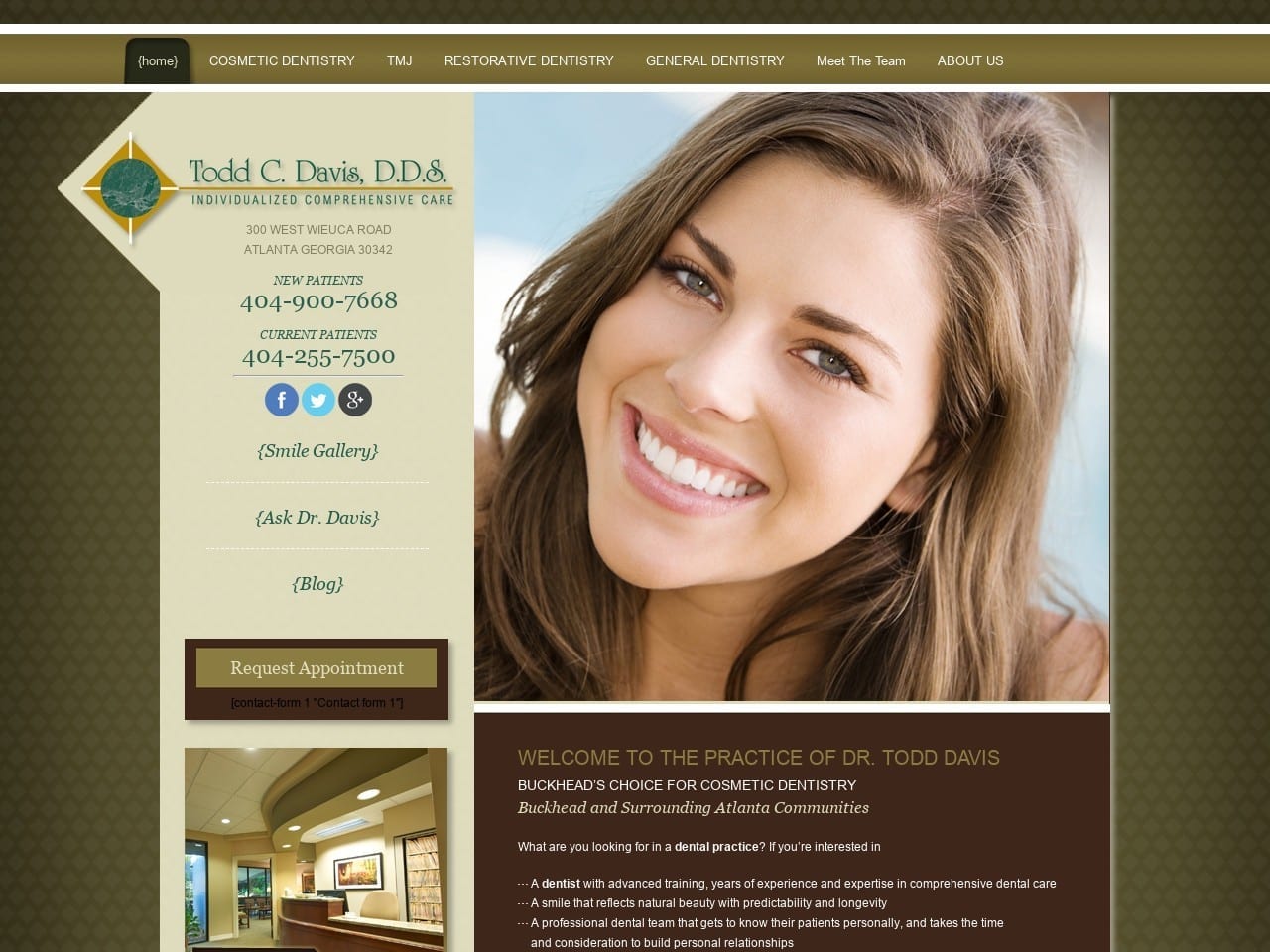 Buckheadga Dentist Website Screenshot from buckheadgadentist.com